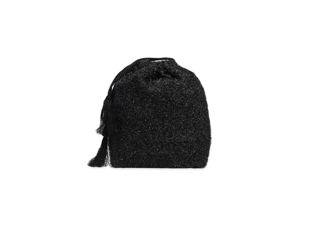 COMOLI Ladies Glitter Pouch "Black"