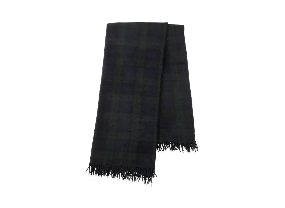 COMOLI Wool Stole "Black Watch"