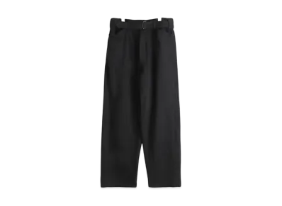 COMOLI Denim Belted Pants "Black"