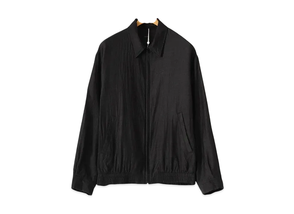 COMOLI Wool Silk Swing Top "Charcoal"