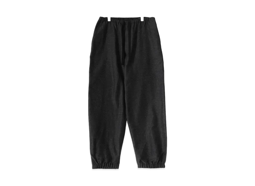 COMOLI Cashmere Silk Drawstring Pants "Charcoal"