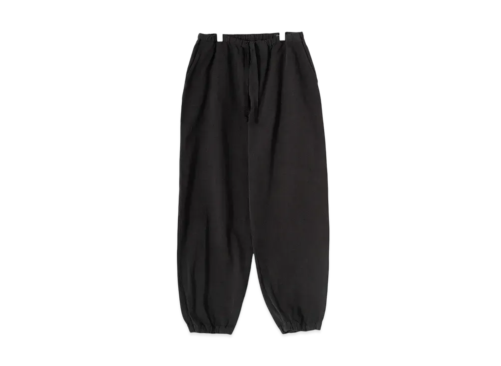 COMOLI Product-Dyed Drawstring Pants "Black"