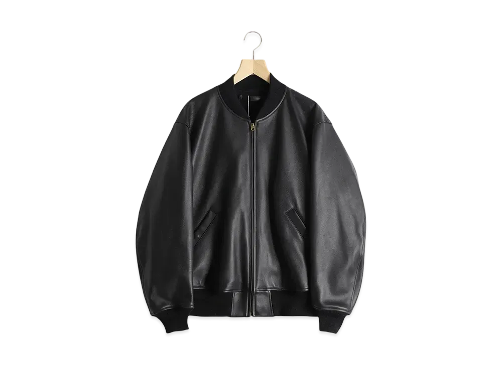 COMOLI Calfskin Zip Blouson "Black"