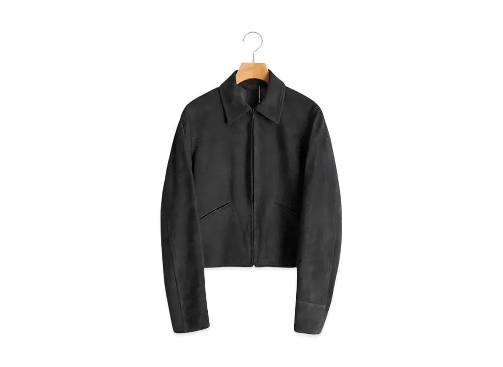 COMOLI Womens Sheepsuede Short Jacket "Black"