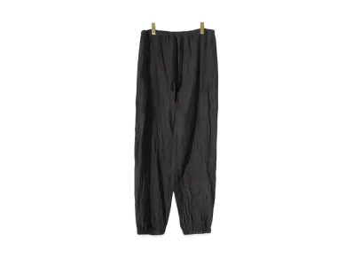 COMOLI Linen Drawstring Trousers "Chacoal"