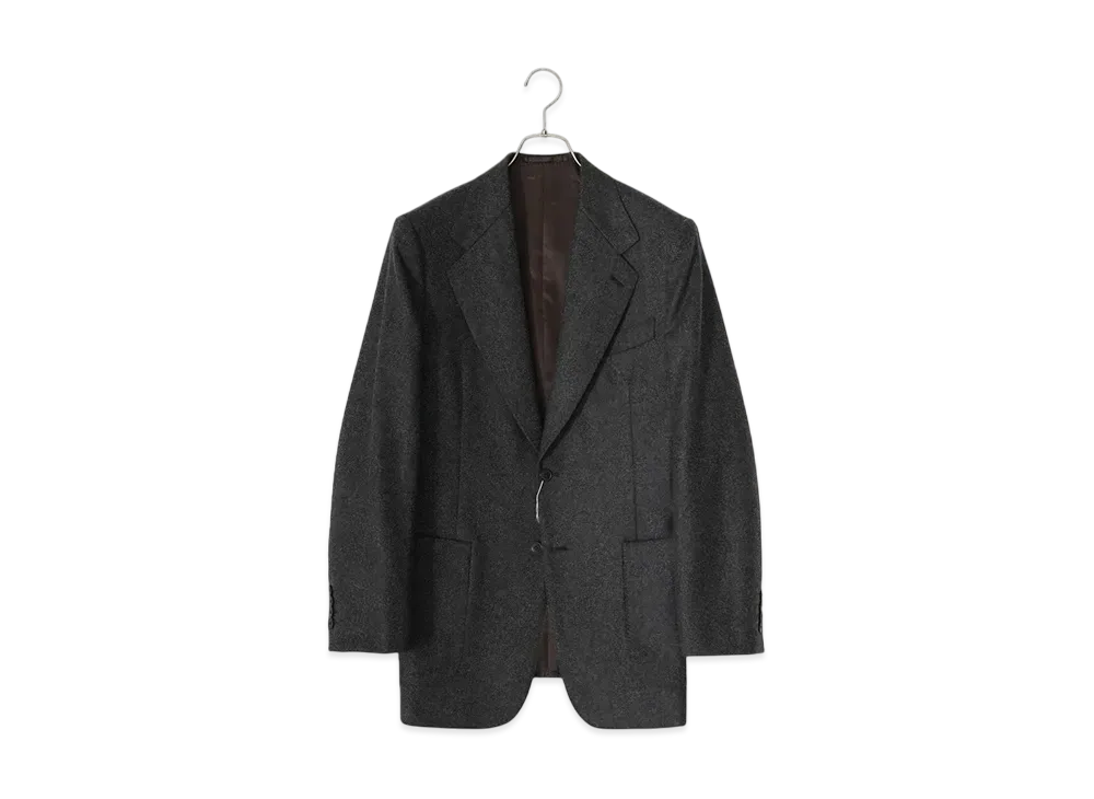 COMOLI FOX Flannel Suit Jacket Only "Chacoal"