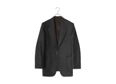 COMOLI FOX Flannel Suit Jacket Only "Chacoal"