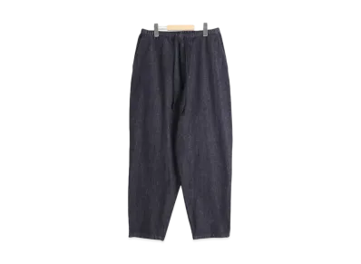 COMOLI Navy Denim Tapered Pants "Navy"