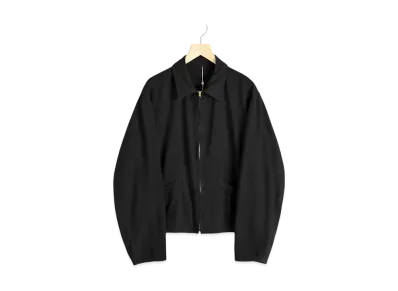 COMOLI Silk Nap Zip Short Jacket "Black"
