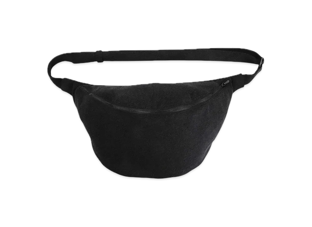 COMOLI Silk Nap Waist Bag "Black"