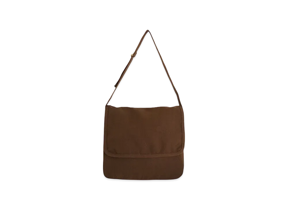 COMOLI Hemp Duck Shoulder Bag "Brown"