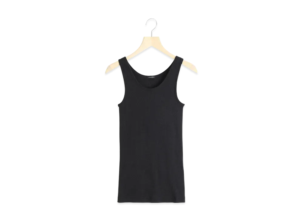 COMOLI Women'S Ribbed Tank Top "Black"