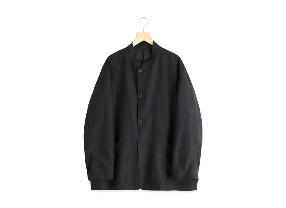 COMOLI Kanapa Stand Collar Jacket "Black"