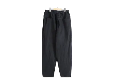 COMOLI Black Drill Tapered Pants "Black"