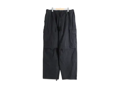 COMOLI Black Drill 6P Pants "Black"