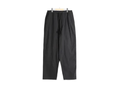 COMOLI Cotton Duck Tapered Pants "Black"
