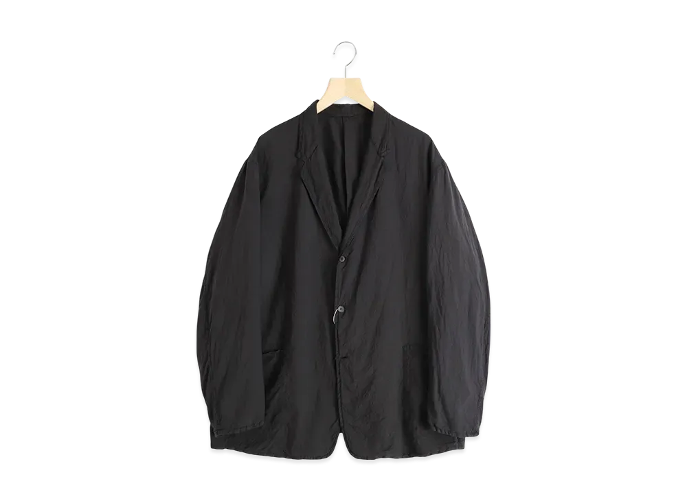 COMOLI Silk Dyed Jacket "Black"