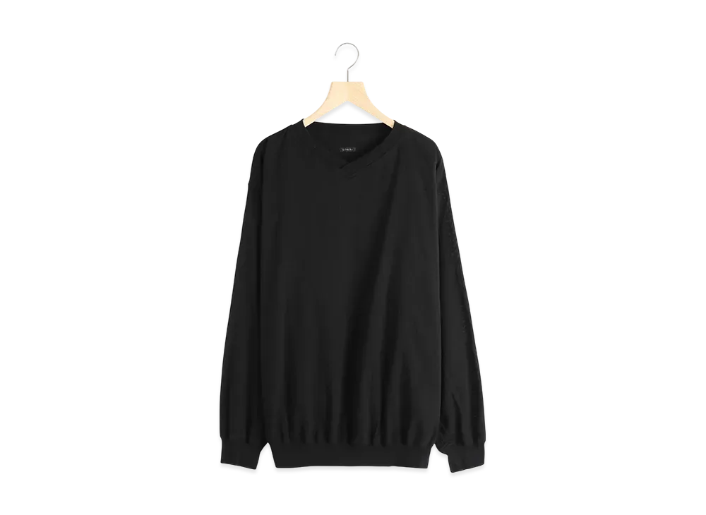 COMOLI Oxford Pullover "Black"