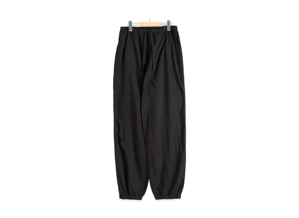 COMOLI KHADI Cotton Drawstring Pants "Black"