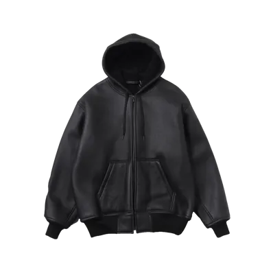 COMOLI Sheepskin Zip Park Mouton - 24AW "Brown"