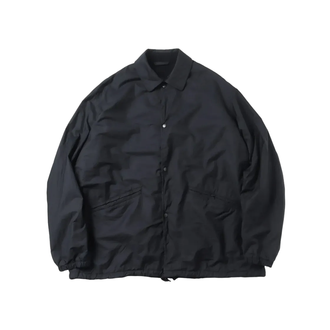 COMOLI Cotton Nylon Coach Jacket - 23AW "Black"