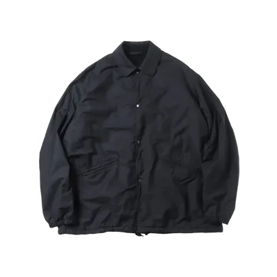 COMOLI Cotton Nylon Coach Jacket - 23AW "Black"