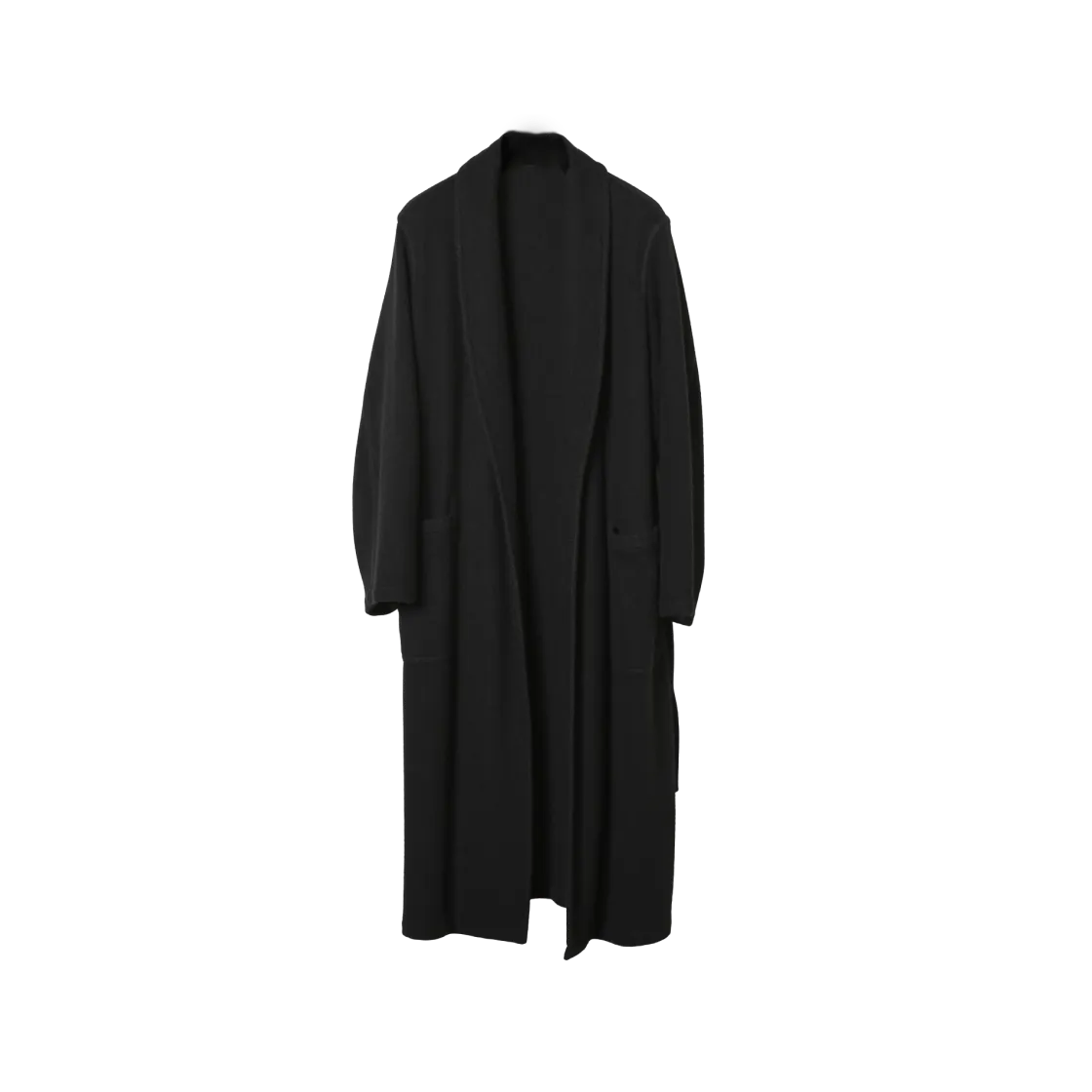 COMOLI Cashmere Robe Coat - 24AW "Black"