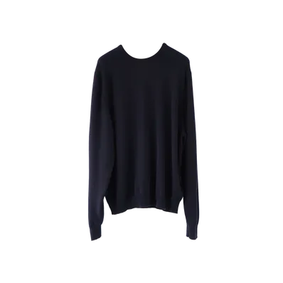 COMOLI x Scott & Charters Crew Neck Knit - 24AW "Navy"