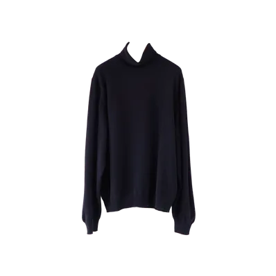 COMOLI x Scott & Charters Turtle Neck Knit - 24AW "Navy"