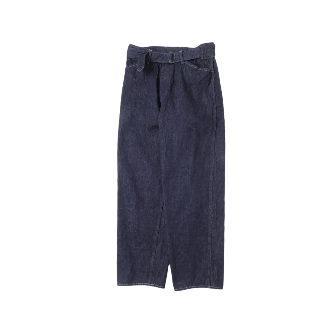 COMOLI Denim Belted Pants - 24SS "Navy"