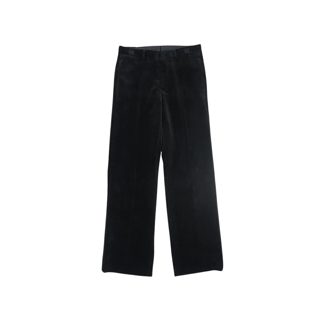 COMOLI Corduroy Piped Stem Pants - 24AW "Black"