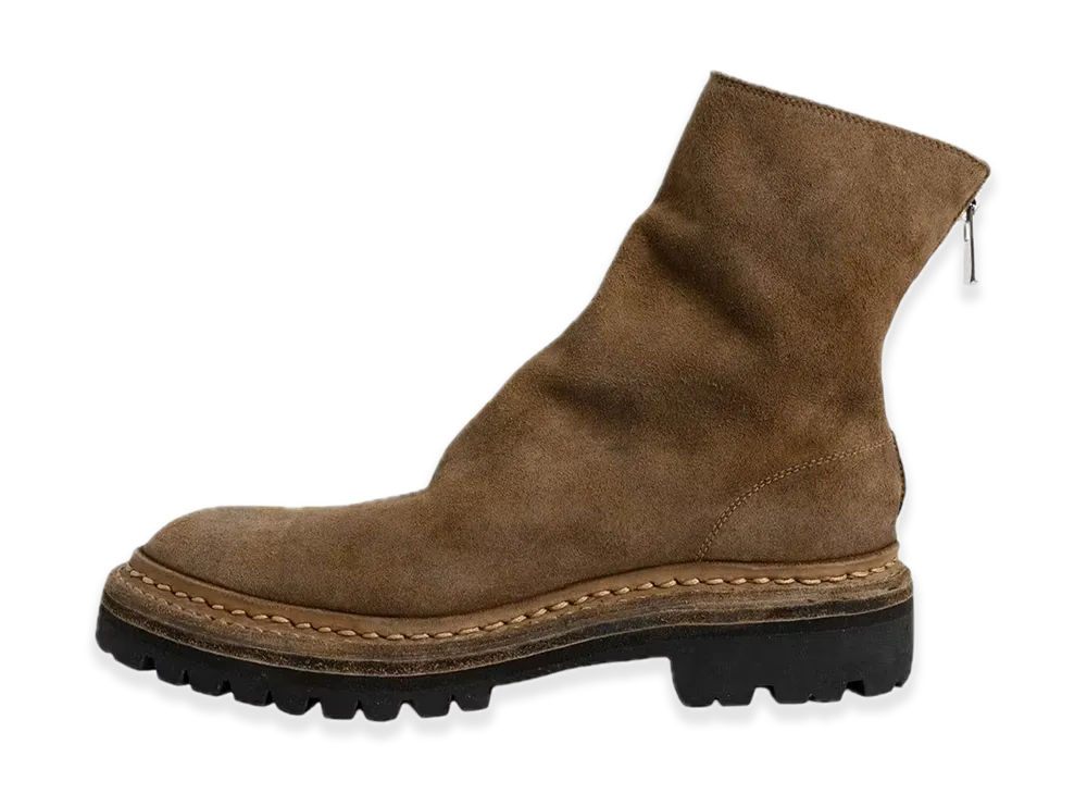 COMOLI x GUIDI Exclusive Color Back Zip Boots "Beige"