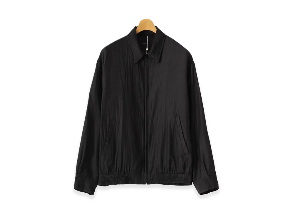 COMOLI Wool Silk Swing Top Jacket "Charcoal"