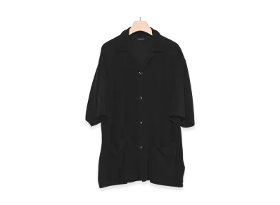 COMOLI C/CA Pile S/S Shirt "Black"