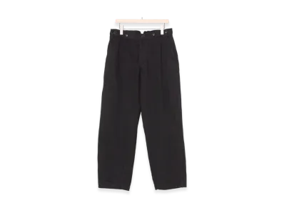 COMOLI Denim Over Pants "Black"