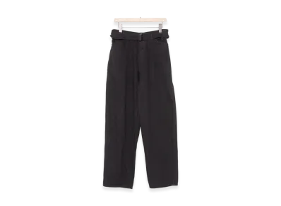 COMOLI Denim Belted Pants "Black"