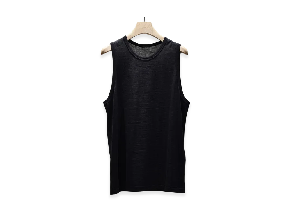 COMOLI Summer Wool Tank Top SS25 "Chacoal"