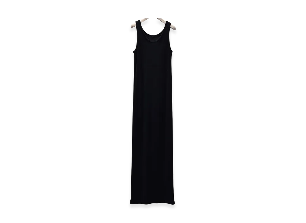 COMOLI Pile Dress SS25 "Black"