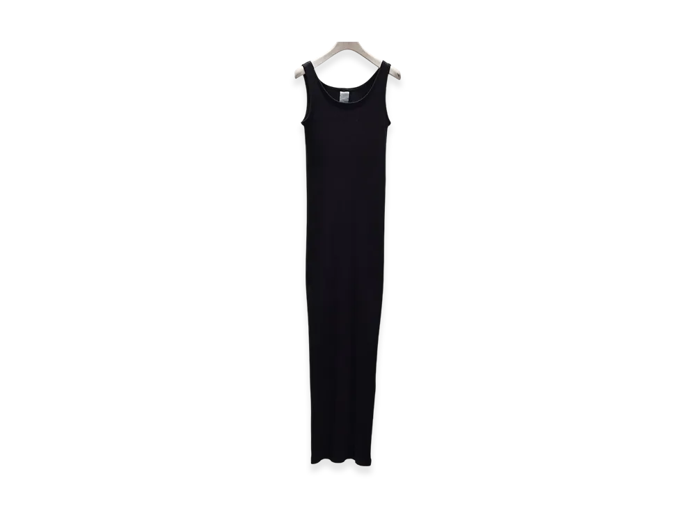 COMOLI Rib Dress SS25 "Black"