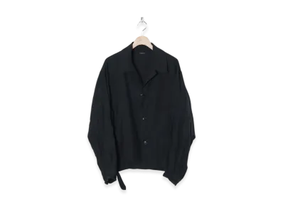 COMOLI Linen Belted Jacket "Charcoal"