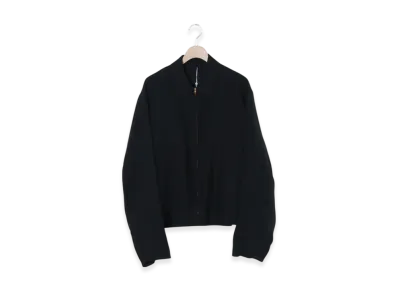 COMOLI Canapa Zip Short Jacket "Black"