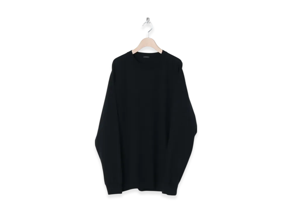 COMOLI Open-End Yarn Tenjiku L/S T-Shirt "Black"