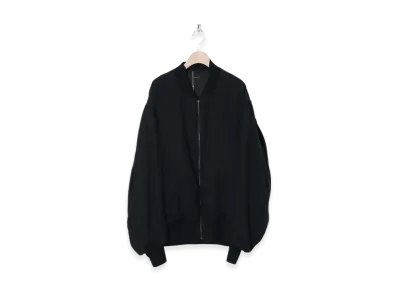 COMOLI Linen Double Cloth Zip Blouson "Black"