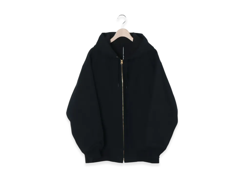 COMOLI Cotton Duck Zip Parka "Black"