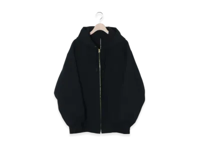 COMOLI Cotton Duck Zip Parka "Black"