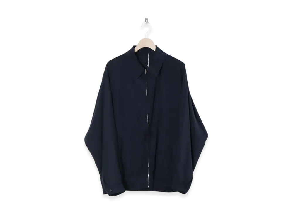 COMOLI Silk Swing Top Jacket "Navy"