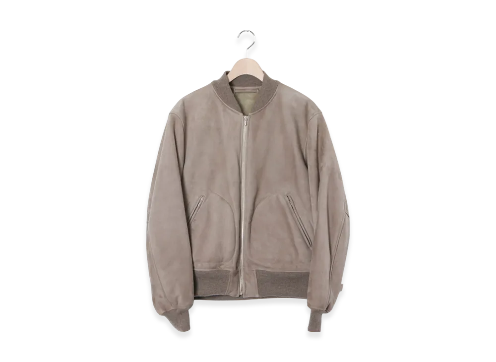 COMOLI Sheepskin Flight Jacket "Beige"