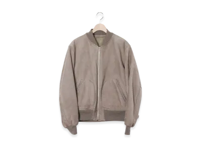 COMOLI Sheepskin Flight Jacket "Beige"