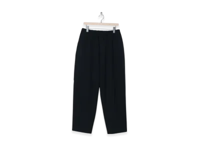 COMOLI Refined Wool Drawstring Pants "Pin Head"