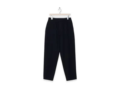 COMOLI Refined Wool Drawstring Pants "Navy"